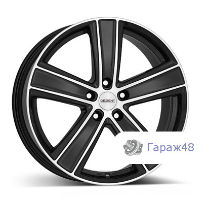 Dezent TH R17 / 7.5J PCD 5x114.3 ET 35 ЦО 71.6 Литые Черный с полированной лицевой поверхностью